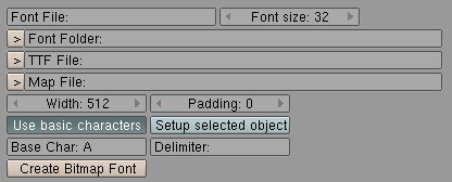 Bitmap Font Creator GUI